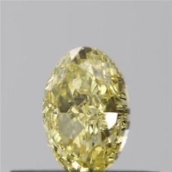 Diament o barwie fantazyjnej szlif owalny, 0.4ct, SI1, Fancy Intense  Yellow, GIA 3455202370