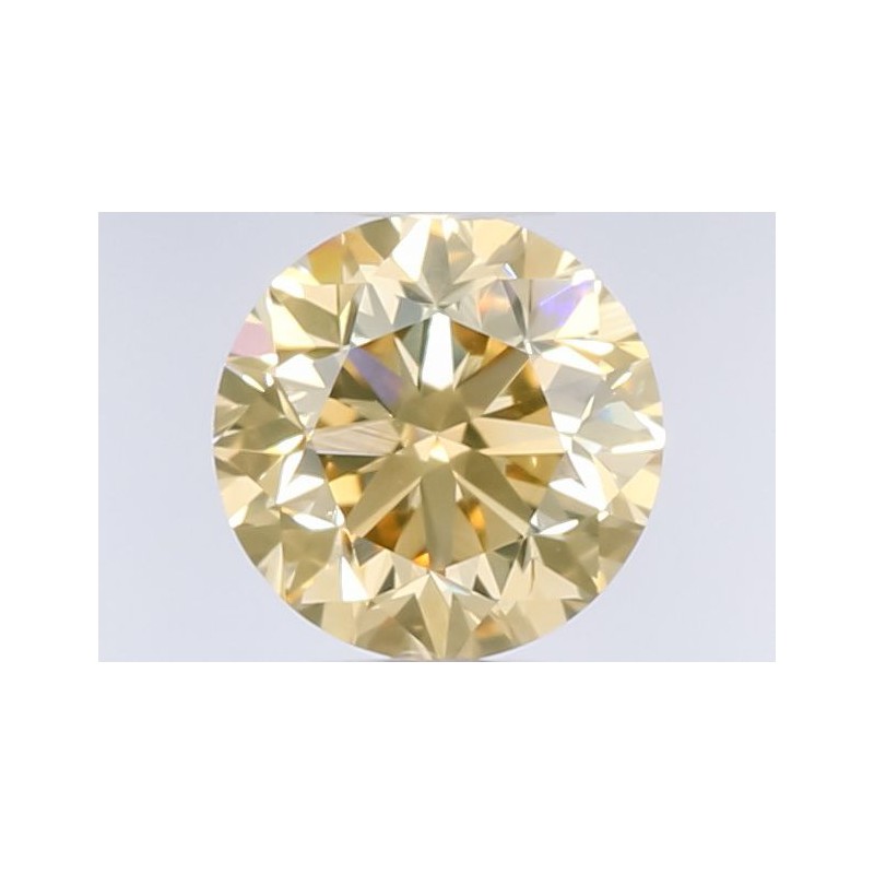 Diament o barwie fantazyjnej szlif okrągły, 0.51ct, VS1, Fancy Brownish Yellow, GIA 2235335897