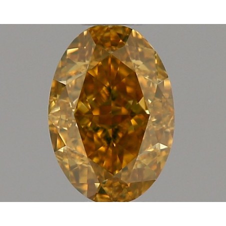 Diament o barwie fantazyjnej szlif owalny, 0.4ct, VS1, Fancy Intense Orange Yellow, GIA 7218134065
