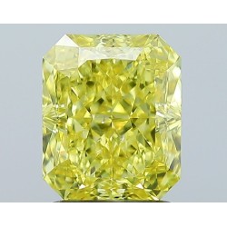 Diament o barwie fantazyjnej radiant, 2ct, SI2, Fancy Yellow, GIA 2526955776