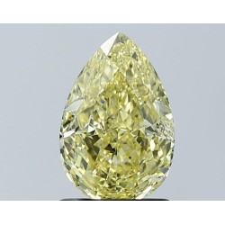 Diament o barwie fantazyjnej szlif gruszkowy, 1.51ct, SI1, Fancy Yellow, GIA 5533231741