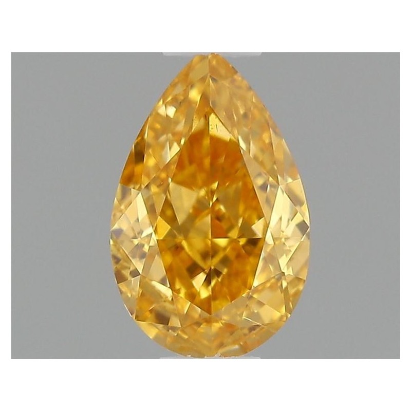 Diament o barwie fantazyjnej szlif gruszkowy, 0.37ct, SI1, Fancy Intense Yellow, GIA 1468809267
