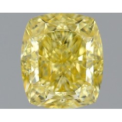 Diament o barwie fantazyjnej szlif poduszkowy brylantowy, 1.26ct, VVS2, Fancy Yellow, GIA 1487529801