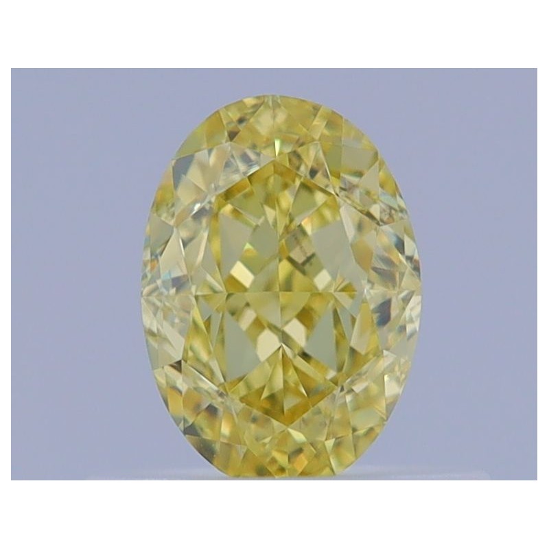 Diament o barwie fantazyjnej szlif owalny, 0.58ct, VVS1, Fancy Intense Yellow, GIA 2457625469