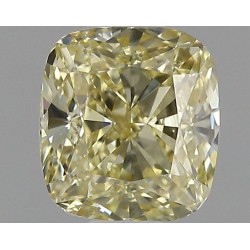 Diament o barwie fantazyjnej szlif poduszkowy brylantowy, 0.58ct, VS1, Fancy Yellow, GIA 2121716777
