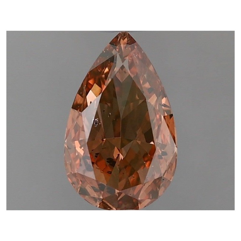 Diament o barwie fantazyjnej szlif gruszkowy, 0.61ct, SI2, Fancy Deep Brown Orange, GIA 6362222213 Diament o barwie fantazyjnej szlif gruszkowy, 0.61ct, SI2, Fancy Deep Brown Orange, GIA 6362222213