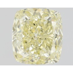 Diament o barwie fantazyjnej szlif poduszkowy brylantowy, 1ct, VS1, Fancy  Yellow, GIA 6491079093