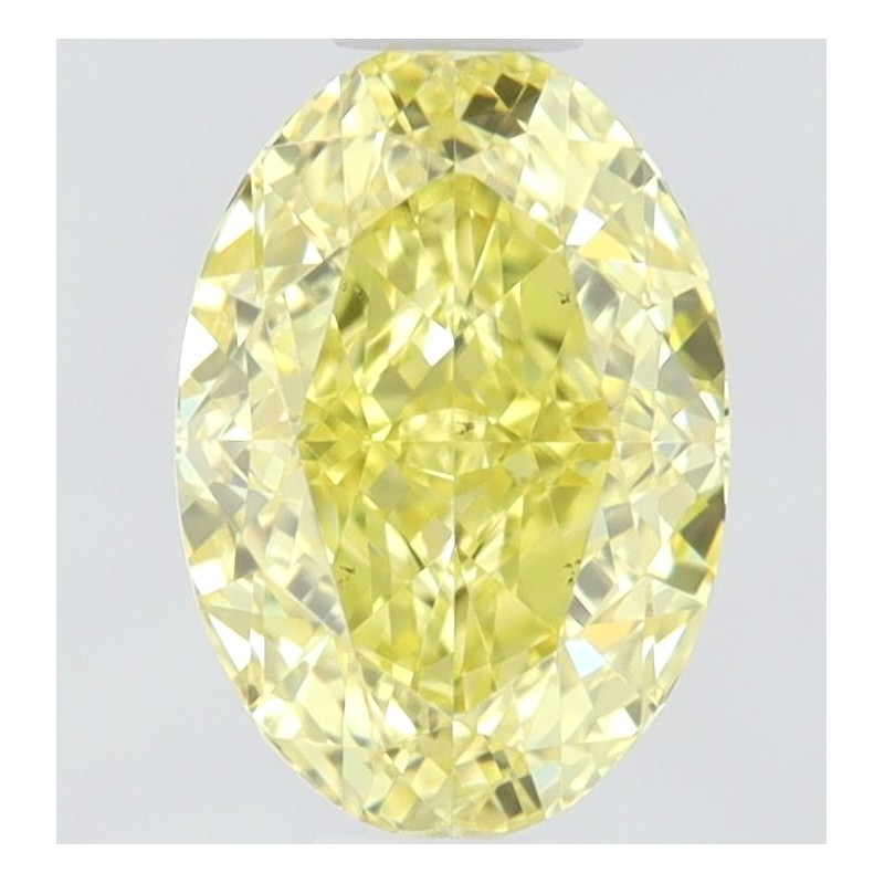 Diament o barwie fantazyjnej szlif owalny, 0.55ct, VS2, Fancy Intense Yellow, GIA 6501094337