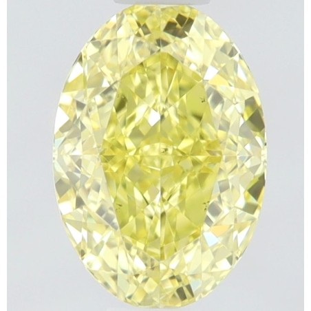 Diament o barwie fantazyjnej szlif owalny, 0.55ct, VS2, Fancy Intense Yellow, GIA 6501094337