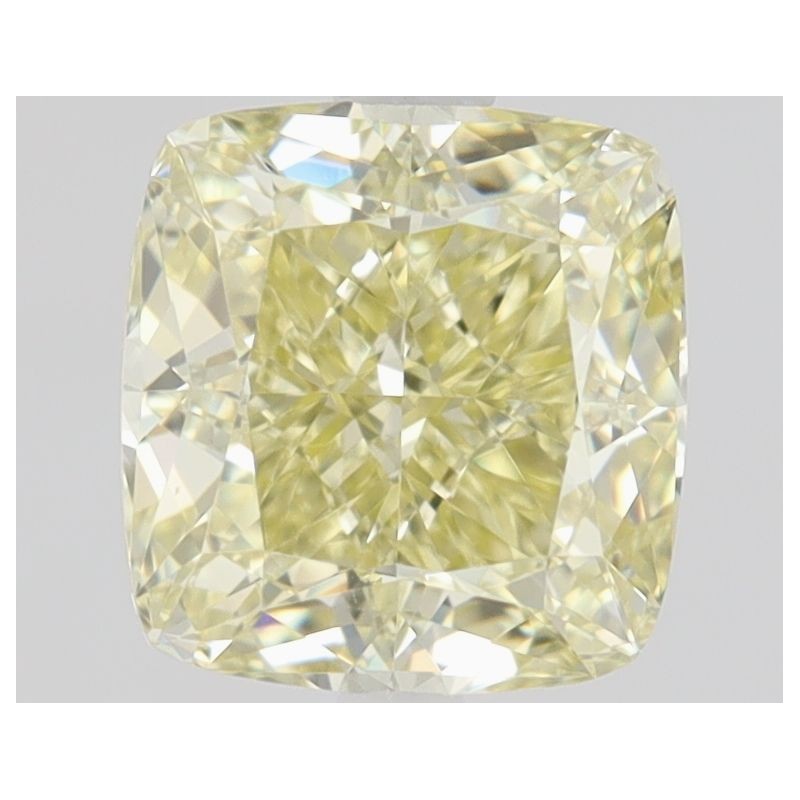 Diament o barwie fantazyjnej szlif poduszkowy brylantowy, 1ct, VS1, Fancy Yellow, GIA 6492042136