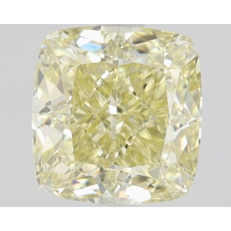 Diament o barwie fantazyjnej szlif poduszkowy brylantowy, 1ct, VS1, Fancy Yellow, GIA 6492042136
