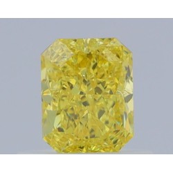 Diament o barwie fantazyjnej radiant, 0.57ct, VVS1, Fancy Vivid Yellow, GIA 7461203075