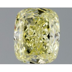 Diament o barwie fantazyjnej szlif poduszkowy brylantowy, 1.01ct, SI2, Fancy Light Yellow, GIA 6224685587