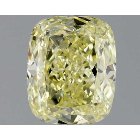 Diament o barwie fantazyjnej szlif poduszkowy brylantowy, 1.01ct, SI2, Fancy Light Yellow, GIA 6224685587