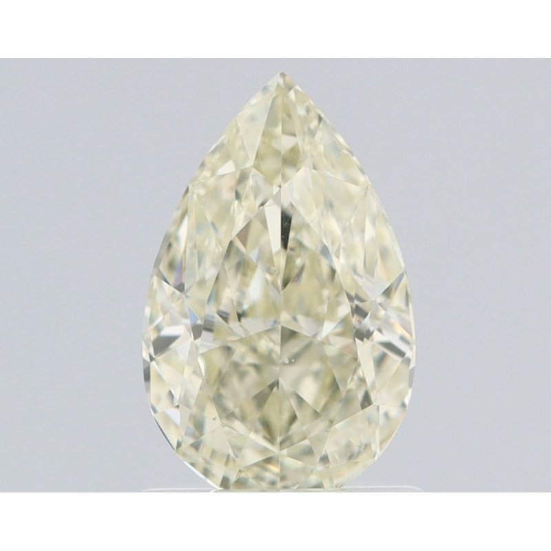 Diament o barwie fantazyjnej szlif gruszkowy, 1.06ct, VS2, Light Greenish Yellow, GIA 6237401575
