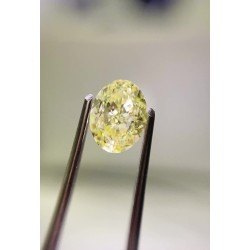 Diament o barwie fantazyjnej szlif owalny, 1ct, SI2, Fancy  Yellow, GIA 5476413864