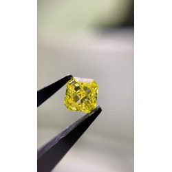 Diament o barwie fantazyjnej radiant, 0.7ct, SI2, Fancy Intense Yellow, GIA 7356009283