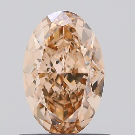 Diament o barwie fantazyjnej szlif owalny, 1ct, SI2, Fancy Orange Brown, GIA 2474706304