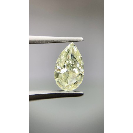 Diament o barwie fantazyjnej szlif gruszkowy, 2ct, VS2, Q-R, GIA 2235215676