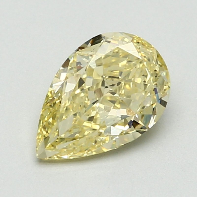 Diament o barwie fantazyjnej szlif gruszkowy, 1.34ct, VS2, Fancy Intense Yellow, GIA 6117367678