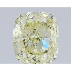 Diament o barwie fantazyjnej szlif poduszkowy brylantowy, 1.01ct, VVS1, Fancy Light Yellow, GIA 3455963091