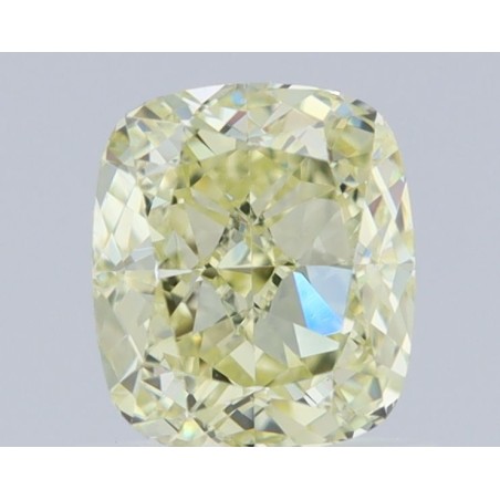 Diament o barwie fantazyjnej szlif poduszkowy brylantowy, 1.01ct, VVS1, Fancy Light Yellow, GIA 3455963091