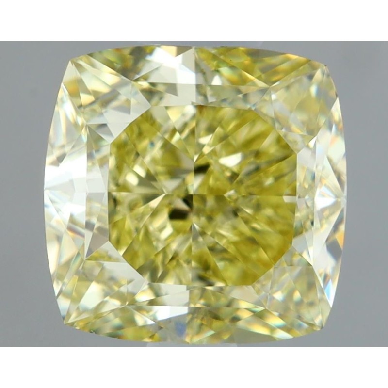 Diament o barwie fantazyjnej szlif poduszkowy brylantowy, 1.46ct, VS1, Fancy Brownish Greenish Yellow, GIA 5483083903