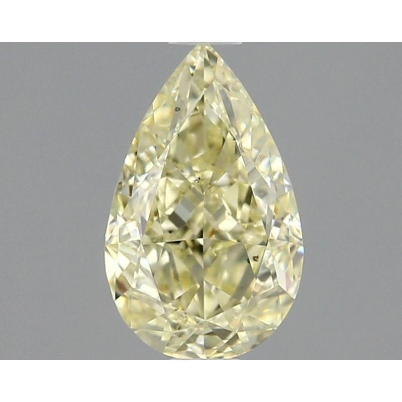 Diament o barwie fantazyjnej szlif gruszkowy, 1.01ct, SI1, Fancy Light Yellow, GIA 2496986491