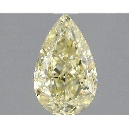 Diament o barwie fantazyjnej szlif gruszkowy, 1.01ct, SI1, Fancy Light Yellow, GIA 2496986491