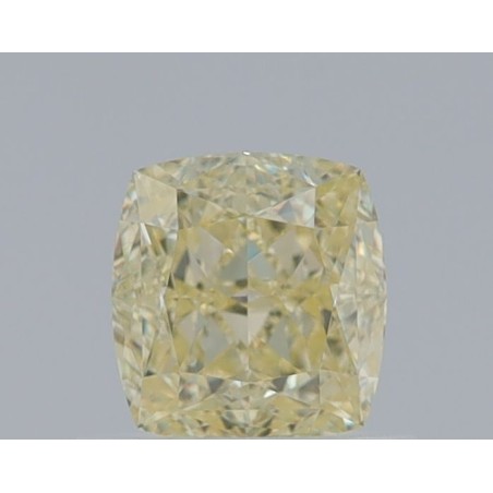 Diament o barwie fantazyjnej szlif poduszkowy brylantowy, 0.75ct, VVS1, Fancy Light Yellow, GIA 5466830314