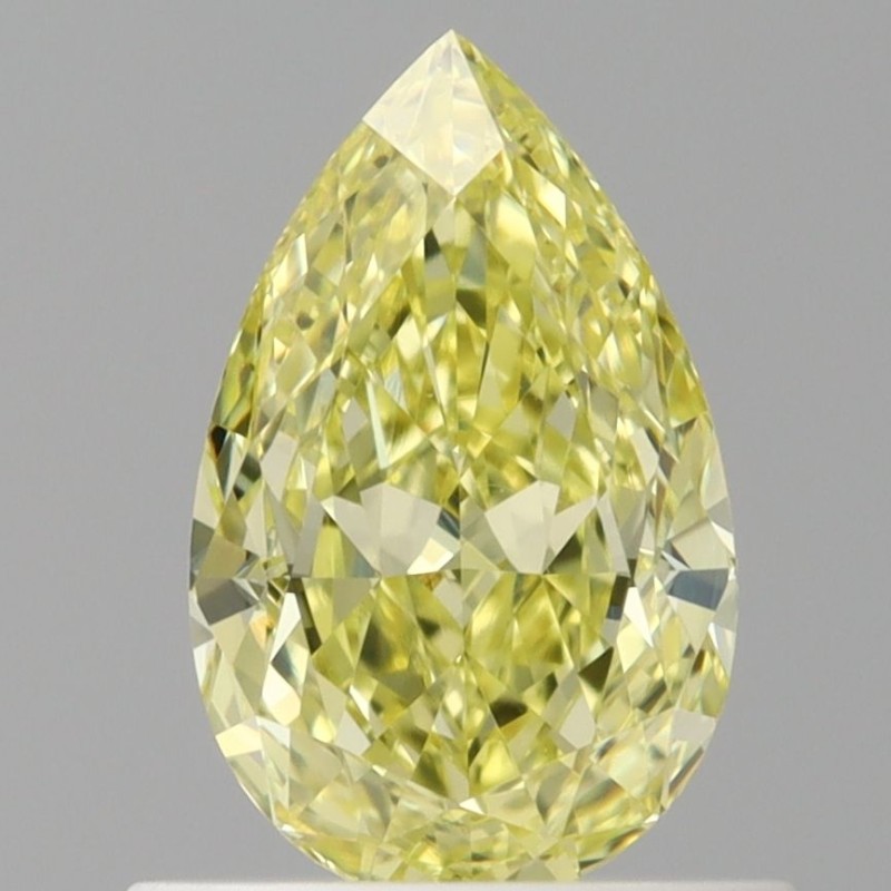 Diament o barwie fantazyjnej szlif gruszkowy, 0.76ct, VS2, Fancy Intense Yellow, GIA 7513674591 Diament o barwie fantazyjnej szlif gruszkowy, 0.76ct, VS2, Fancy Intense Yellow, GIA 7513674591