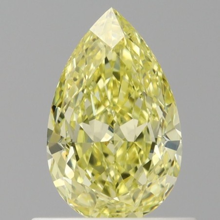 Diament o barwie fantazyjnej szlif gruszkowy, 0.76ct, VS2, Fancy Intense Yellow, GIA 7513674591