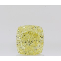 Diament o barwie fantazyjnej szlif poduszkowy brylantowy, 1.51ct, VS1, Fancy Intense Yellow, GIA 1478164150