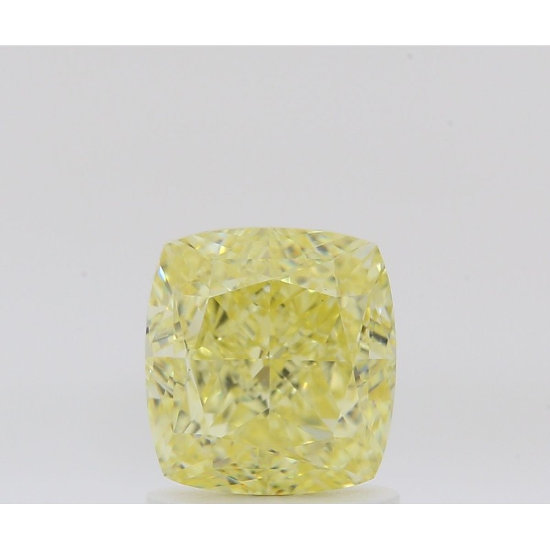 Diament o barwie fantazyjnej szlif poduszkowy brylantowy, 1.51ct, VS1, Fancy Intense Yellow, GIA 1478164150