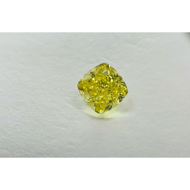 Diament o barwie fantazyjnej szlif poduszkowy brylantowy, 1.04ct, SI1, Fancy Intense Yellow, GIA 7501435615 Diament o barwie fantazyjnej szlif poduszkowy brylantowy, 1.04ct, SI1, Fancy Intense Yellow, GIA 7501435615