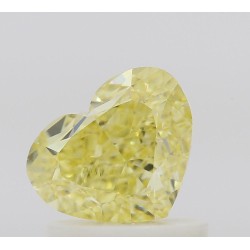 Diament o barwie fantazyjnej serce, 1.01ct, VS2, Fancy Intense Yellow, GIA 6521121031