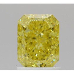 Diament o barwie fantazyjnej radiant, 1.51ct, VVS1, Fancy Vivid Yellow, GIA 6502682667