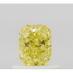Diament o barwie fantazyjnej radiant, 0.51ct, VS1, Fancy Intense Yellow, GIA 6525193990