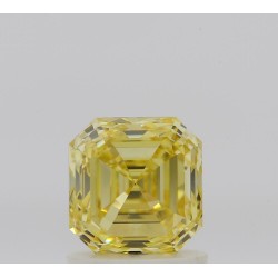 Diament o barwie fantazyjnej szlif szmaragdowy kwadratowy, 1.2ct, VS1, Fancy Intense Yellow, GIA 2516348303