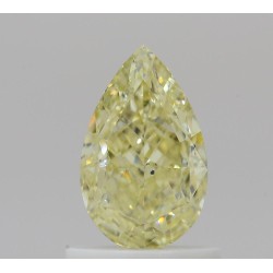 Diament o barwie fantazyjnej szlif gruszkowy, 1ct, SI1, Fancy Yellow, GIA 2516053245