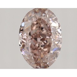 Diament o barwie fantazyjnej szlif owalny, 0.57ct, VS1, Fancy Brown Pink, GIA 1527258842