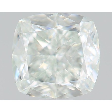 Diament o barwie fantazyjnej szlif poduszkowy brylantowy, 0.71ct, VS1, Fancy Light Blueish Green, GIA 2514916119