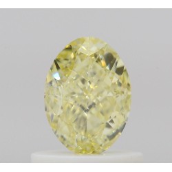 Diament o barwie fantazyjnej szlif owalny, 0.8ct, VS2, Fancy Yellow, GIA 5523687646