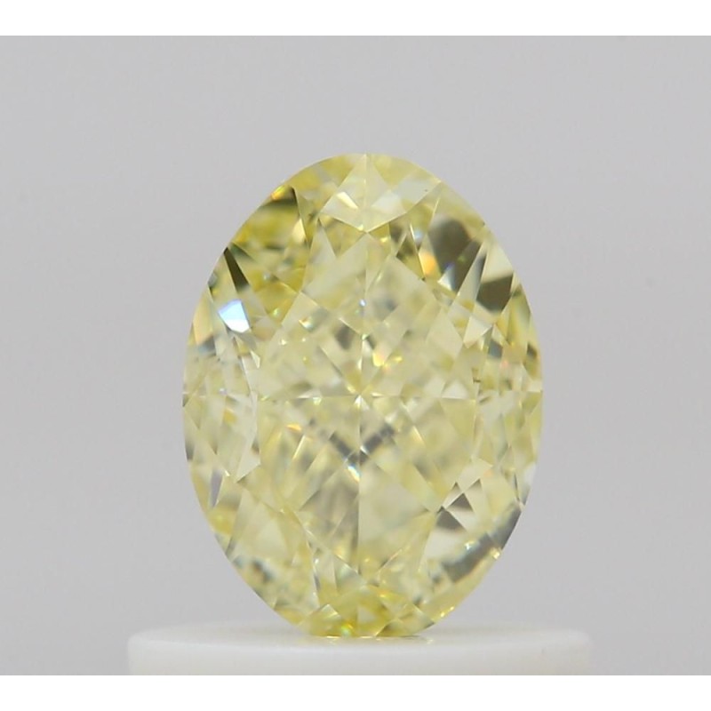 Diament o barwie fantazyjnej szlif owalny, 0.8ct, VS2, Fancy Yellow, GIA 5523687646