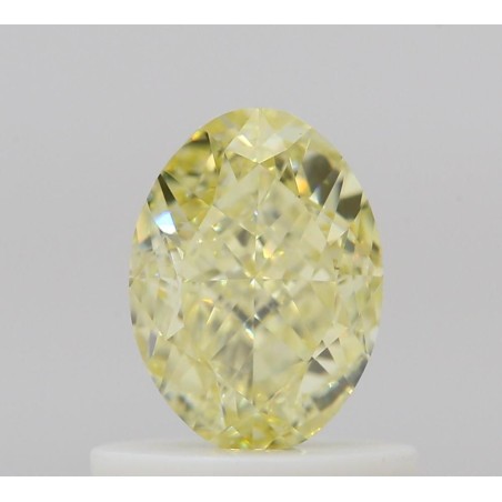 Diament o barwie fantazyjnej szlif owalny, 0.8ct, VS2, Fancy Yellow, GIA 5523687646