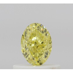 Diament o barwie fantazyjnej szlif owalny, 0.5ct, VVS1, Fancy Intense Yellow, GIA 7523673949