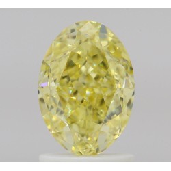 Diament o barwie fantazyjnej szlif owalny, 1.71ct, VS1, Fancy Intense Yellow, GIA 6522709063
