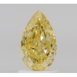 Diament o barwie fantazyjnej szlif gruszkowy, 1.12ct, SI1, Fancy Orangey Yellow, GIA 2527642373