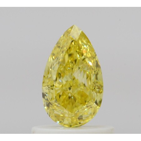 Diament o barwie fantazyjnej szlif gruszkowy, 0.71ct, VVS1, Fancy Intense Yellow, GIA 6522682135
