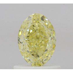 Diament o barwie fantazyjnej szlif owalny, 0.85ct, VVS2, Fancy Yellow, GIA 1539073436